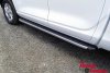 Пороги алюминиевые с пластиковой накладкой (карбон серебро) 1920 мм для Changan Hunter Plus
