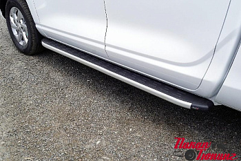 Пороги алюминиевые с пластиковой накладкой 1920 мм для Changan Hunter Plus