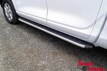 Пороги алюминиевые с пластиковой накладкой 1920 мм для Changan Hunter Plus