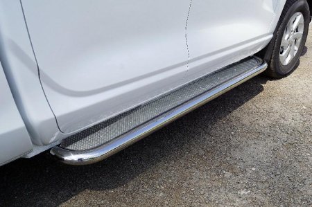 Пороги с площадкой (нерж. лист) 60,3 мм для Changan Hunter Plus