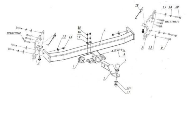 Фаркоп для Changan Hunter